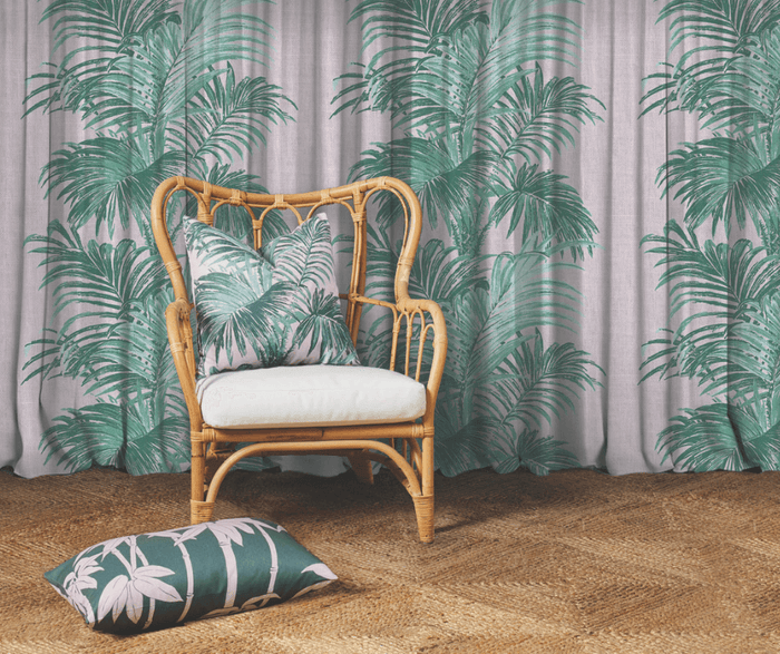 Palm - Florence Broadhurst Fabric - Pink Tropical