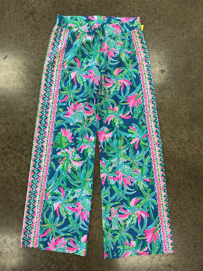 Pants Designer By Lilly Pulitzer In Blue & Green, Size:M
