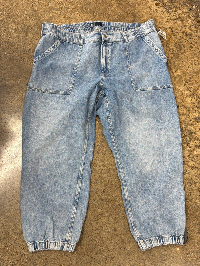 Pants Joggers By Gap In Blue Denim, Size:Xl