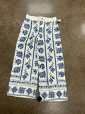 Pants Wide Leg By Joie In Blue & Cream, Size:10