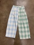 Pants Wide Leg By Stella Nova In Blue & Green, Size:M