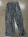 Pants Wide Leg By Topshop In Silver, Size:2
