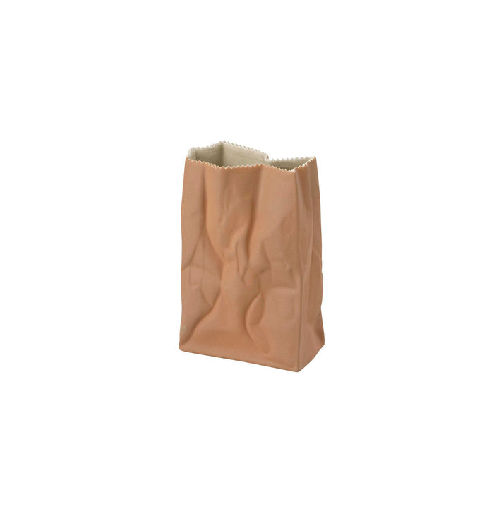 Paper Bag Vase - natural 18cm