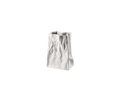 Paper Bag Vase - white 14cm