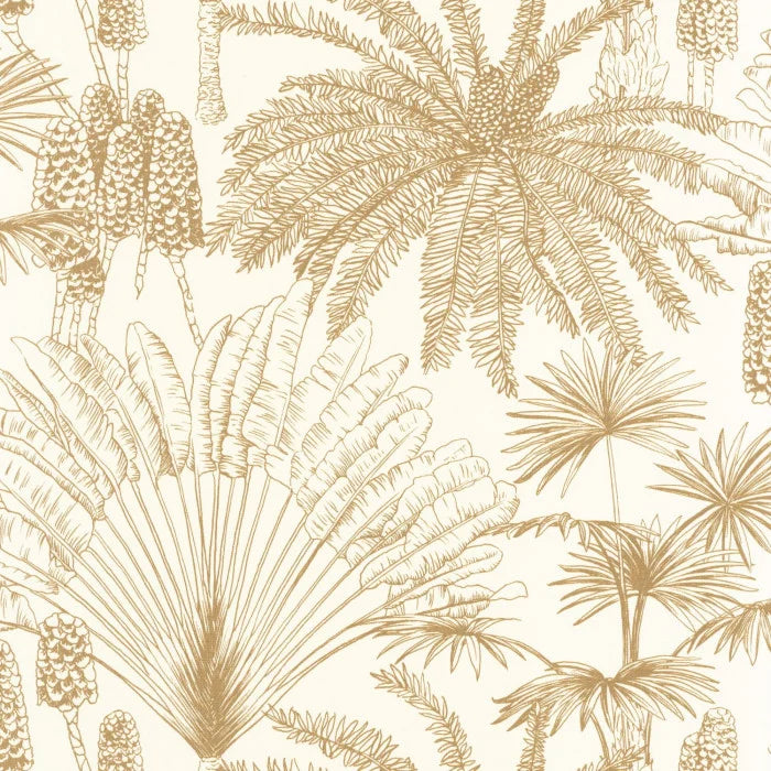 Paradisia Wallpaper - Blanc Or