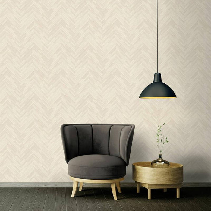 Versace Parquet Wallpaper - Creme/Beige