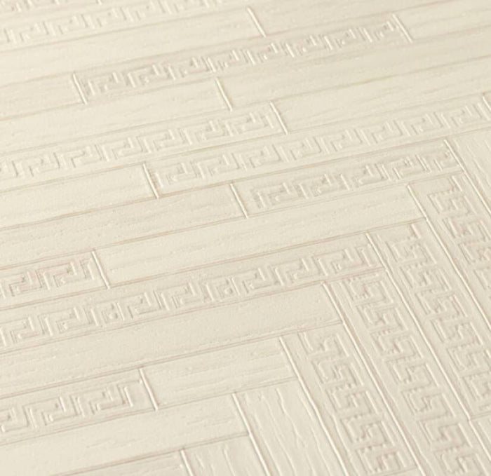 Versace Parquet Wallpaper - Creme/Beige