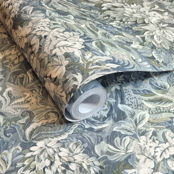 Parsons Wood - Wildflowers Wallpaper - Blue