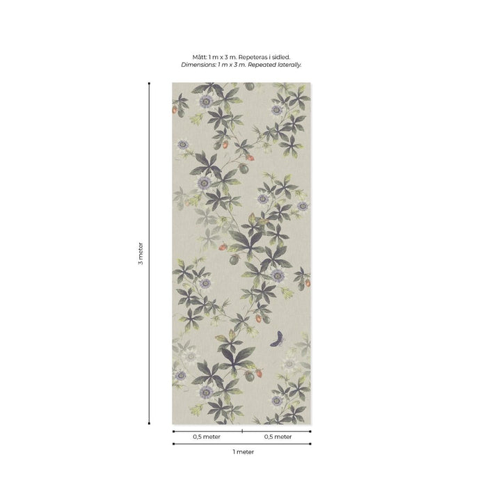Passiflora Hybrid Mural Wallpaper