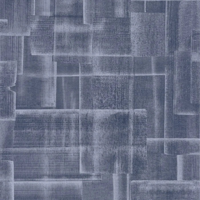 Patch Ginkgo Vinyl Wallpaper - Blue