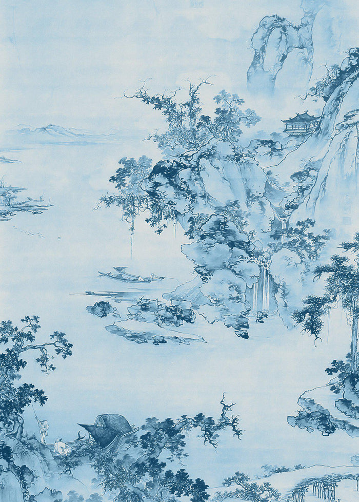 Blue China - Wallpaper Mural NZ-Wallpaper