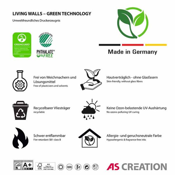 Piazza  Mural Wallpaper - Green - Custom Sized Wallpaper Mural (per m2)