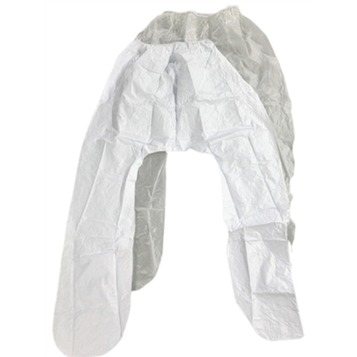 <!005>plastic capri pants used in funeral service operations, from lynch supply