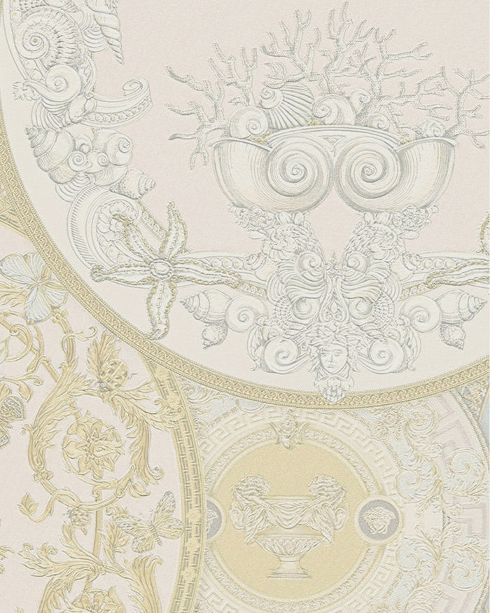Plates Of Versace Wallpaper (Versace 3 Collection) - Cream
