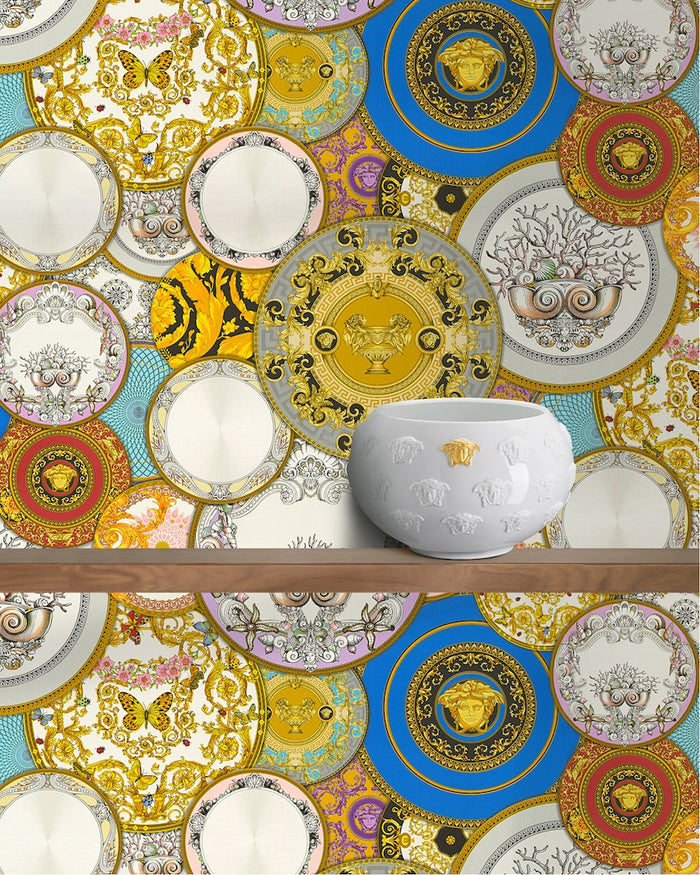 Plates Of Versace Wallpaper (Versace 3 Collection) - Gold