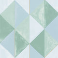 Plenitude Vinyl Wallpaper - Green/Blue/Gold - Discontinuing