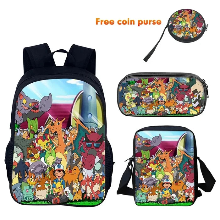 Pokemon Pikachu Kids Backpack Set