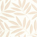 Portee Leaf Wallpaper - Beige Or