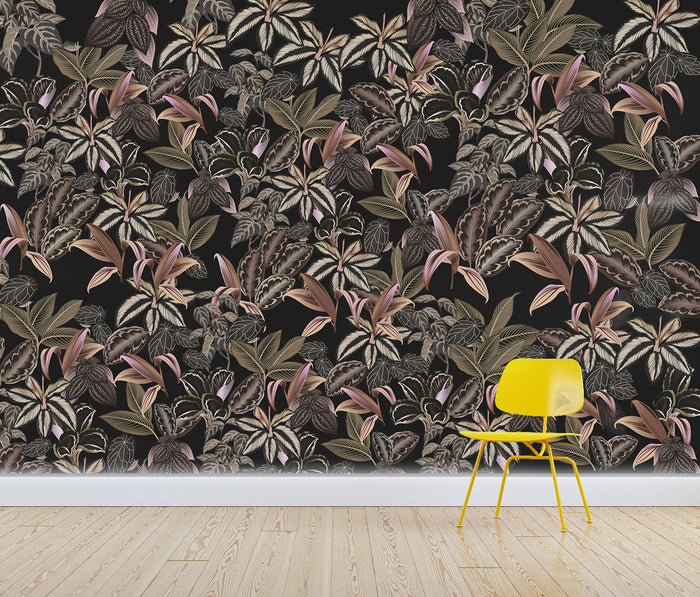 Prayer Plant - Custom Sized Wallpaper Mural (per m2)