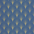 Prosperity Wallpaper - Bleu outre mer dore