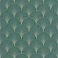 Prosperity Wallpaper - Vert Emeraude Dore
