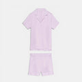 Pyjama Short Set Lilac Stripes