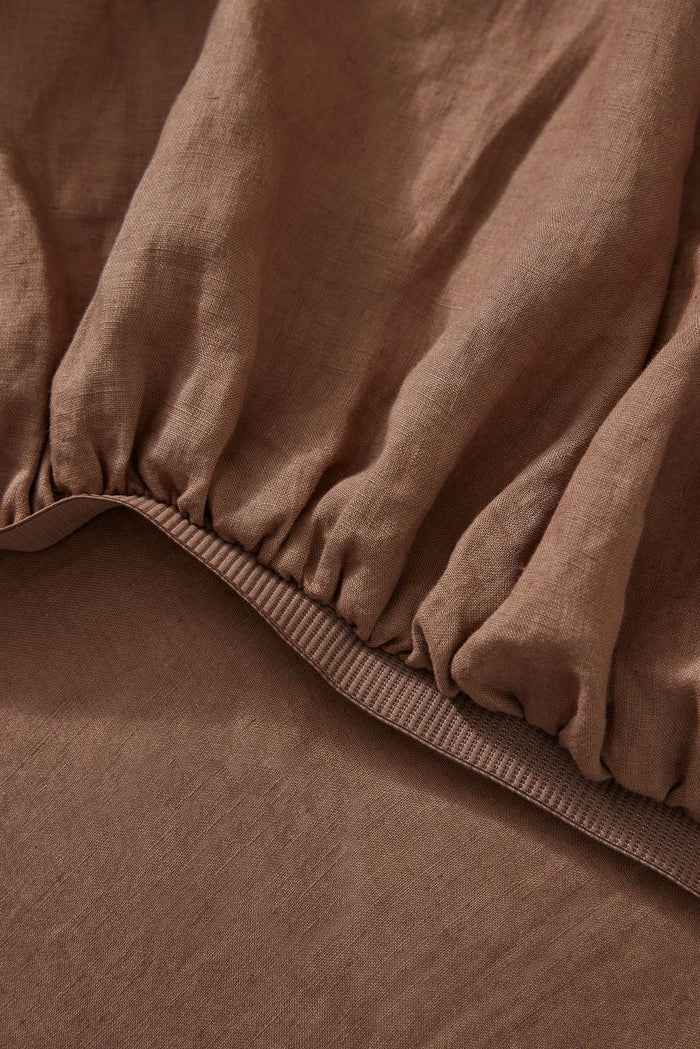 Ravello Linen Bed Sheet - Fitted