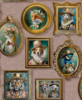 Regal Beasts – Whimsical Animal Wallpaper – Pink