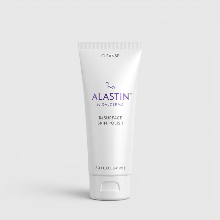 Shop Rescue Spa ALASTIN ReSURFACE Skin Polish exfoliating face cream in a white 68ml squeeze tube.