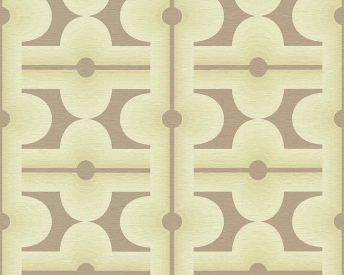 Retro Mesopotamia Wallpaper - Green
