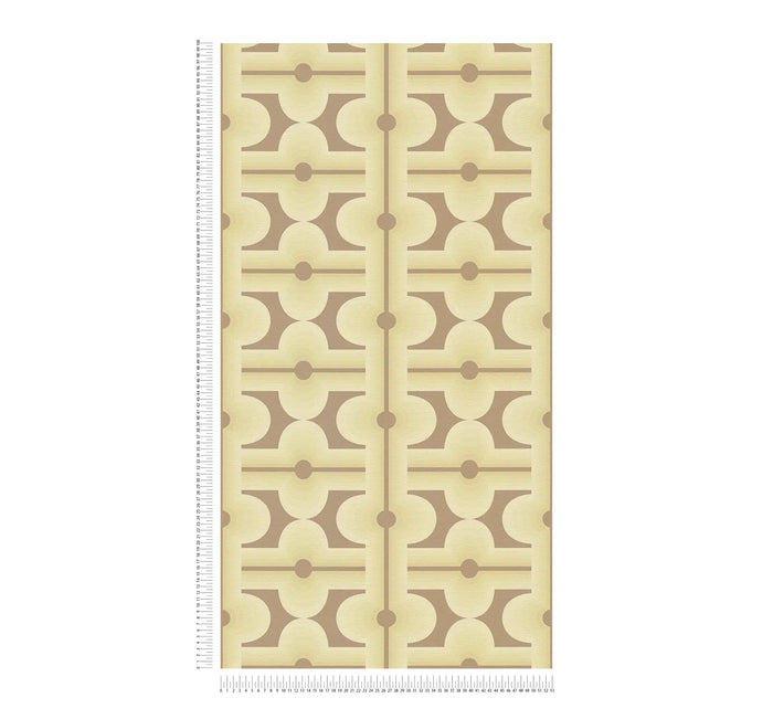 Retro Mesopotamia Wallpaper - Green