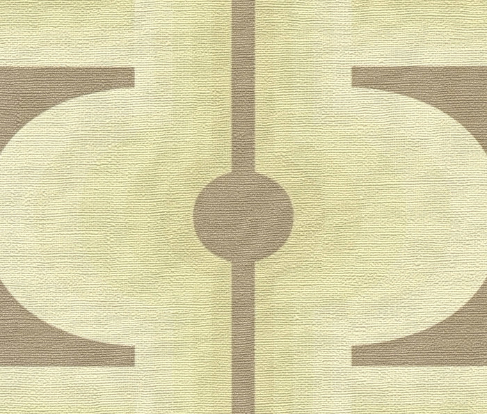 Retro Mesopotamia Wallpaper - Green