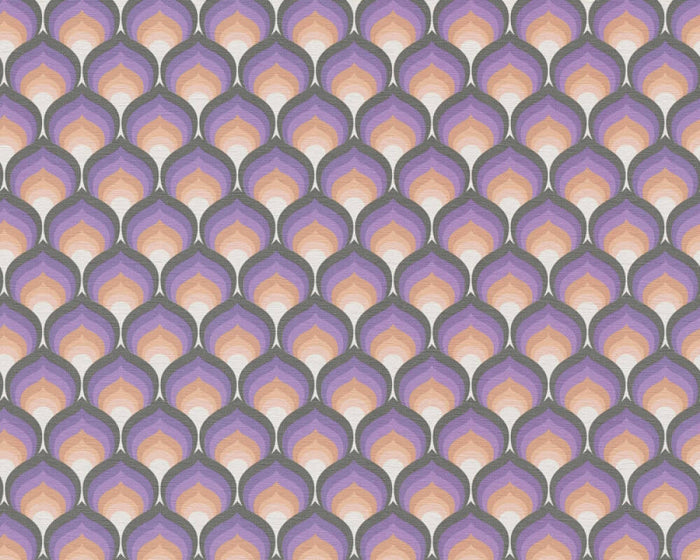 Retro Scales Wallpaper - Purple