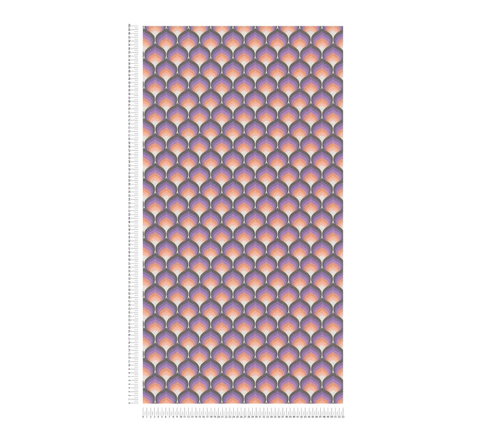 Retro Scales Wallpaper - Purple
