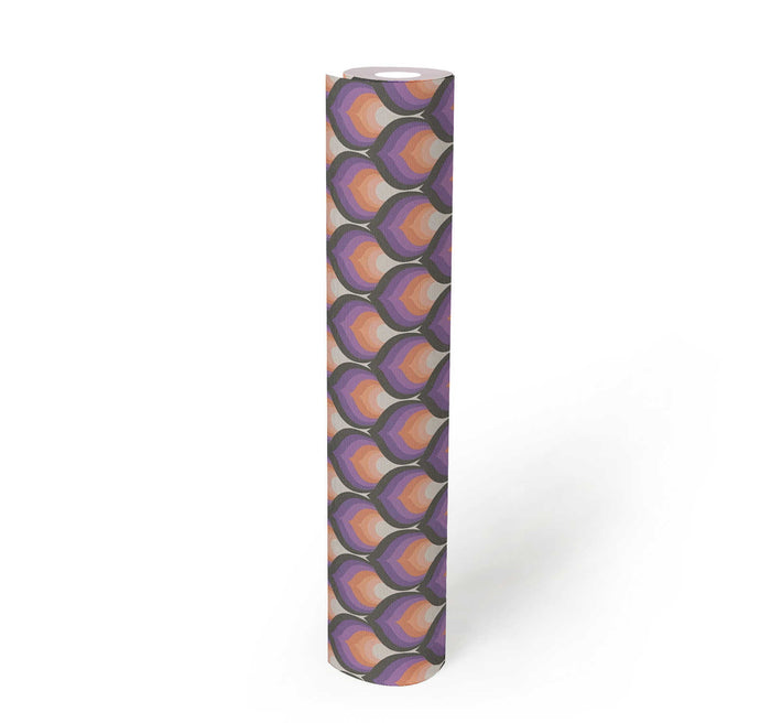 Retro Scales Wallpaper - Purple