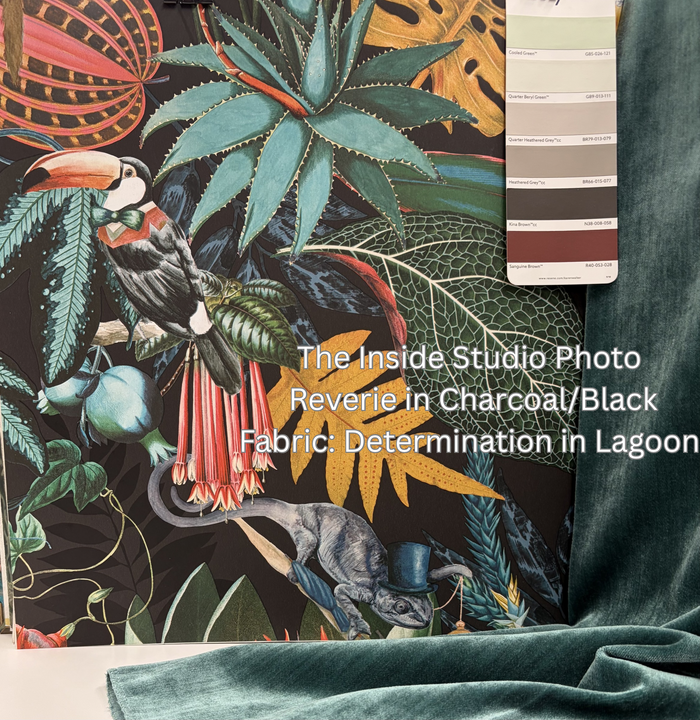 Reverie Funky Jungle Wallpaper – Charcoal/Black