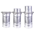 Rex cemetery flush in-ground  flower vases (scratched) used in funeral service operations, from lynch supply