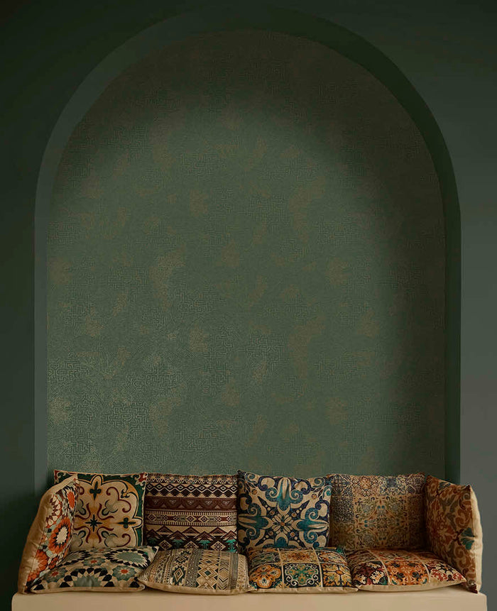 Richat Wallpaper - Emerald Green