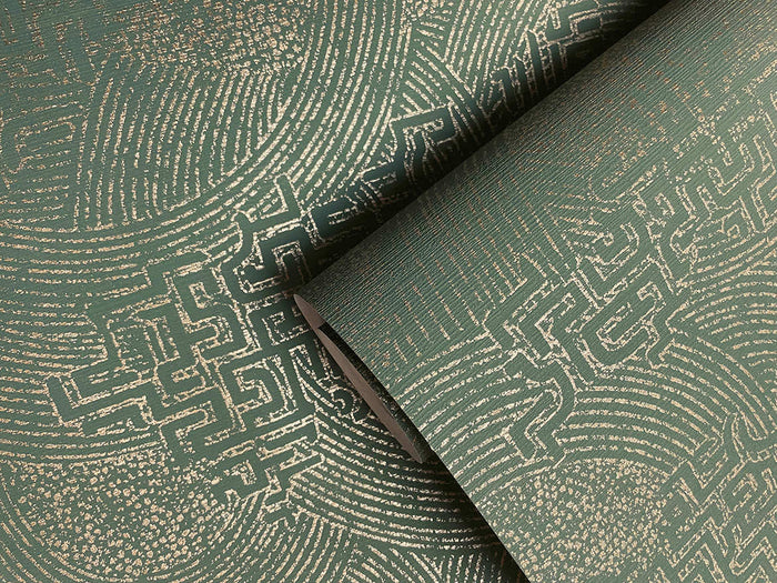Richat Wallpaper - Emerald Green
