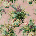 Rivara - Vase and Wildlife Wallpaper - Pink - Discontinuing