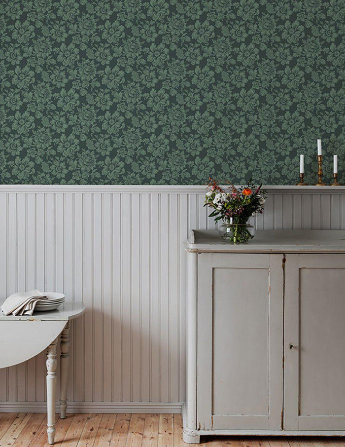 Rococo Wallpaper - Green