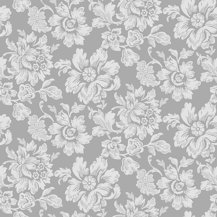 Rococo Wallpaper - Grey