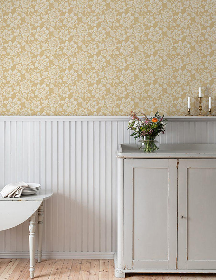 Rococo Wallpaper - Yellow