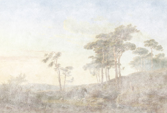 Romantic Grove - Custom Sized Wallpaper Mural (per m2) - Soft Pastel