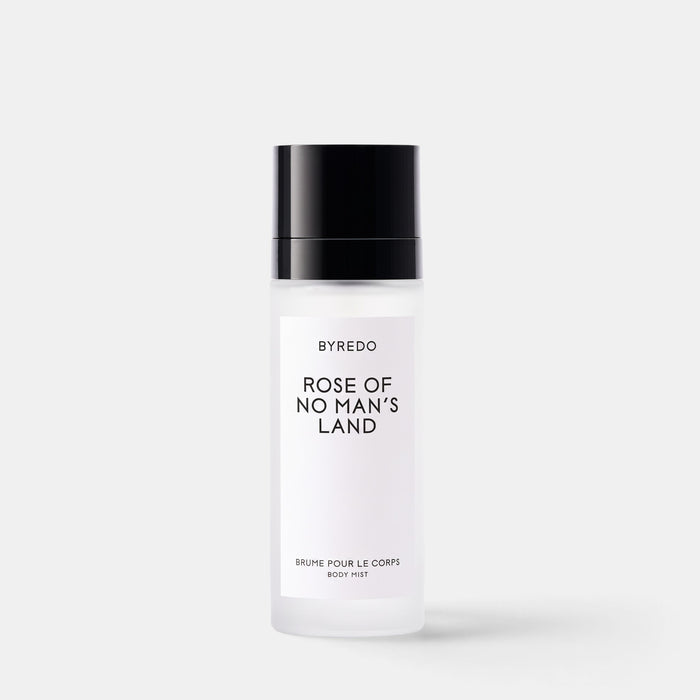 Shop Rescue Spa Byredo Rose of No Man's Land body mist in a frosted glass bottle with a black cap.