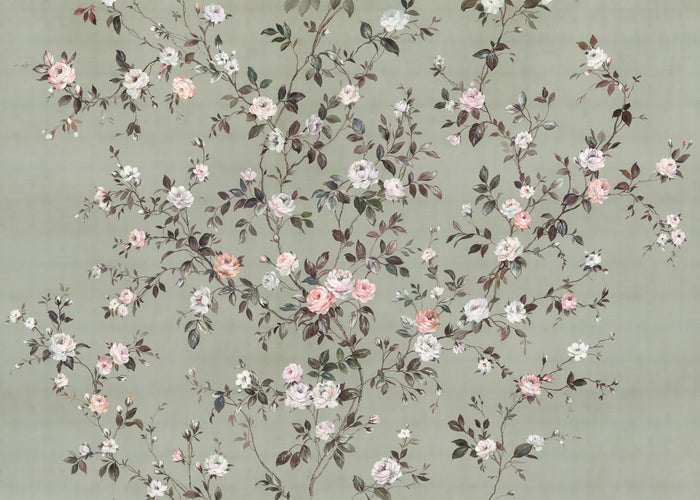 Rosellia Rose - Custom Sized Wallpaper Mural (per m2)