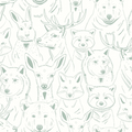 S’Amuser Wallpaper - White/Mint
