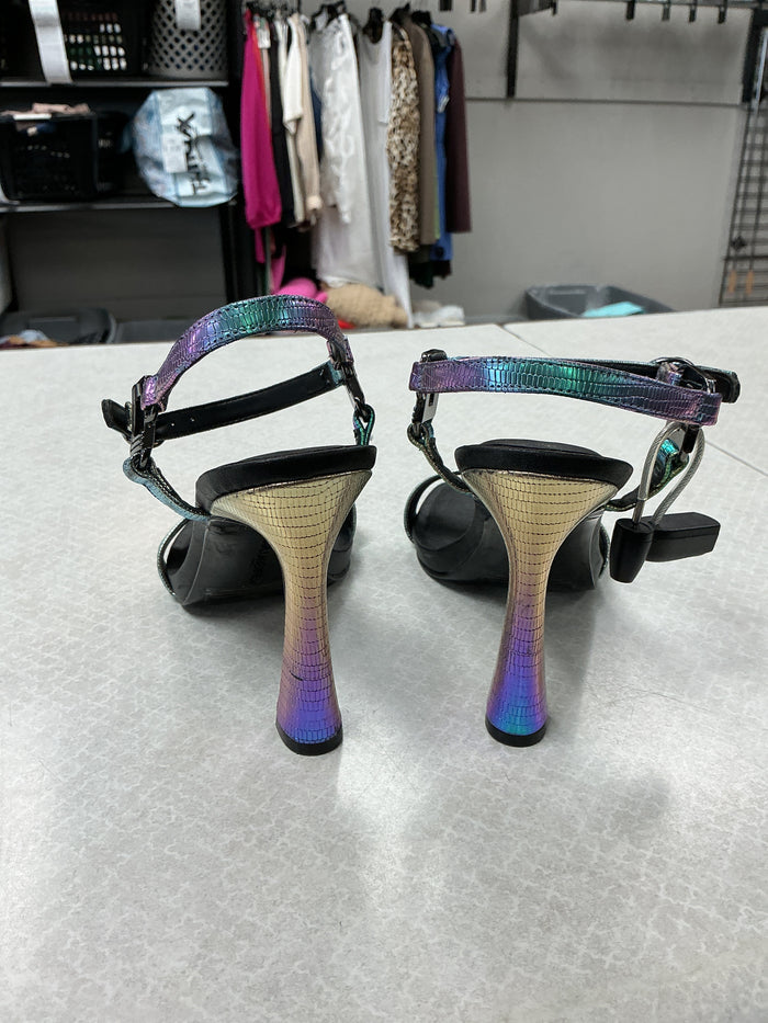 Sandals Designer By Karl Lagerfeld In Multi, Size:8
