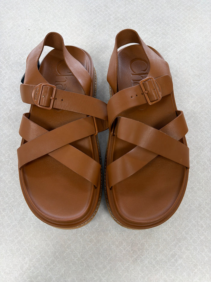 Sandals Flats By Chacos In Tan, Size:8
