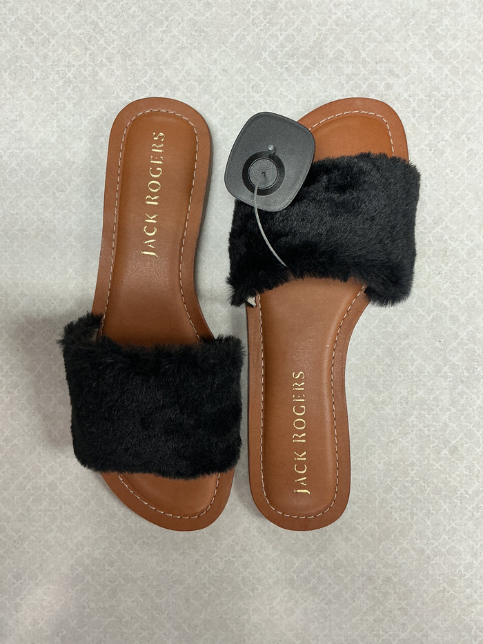 Sandals Flats By Jack Rogers In Black, Size:8